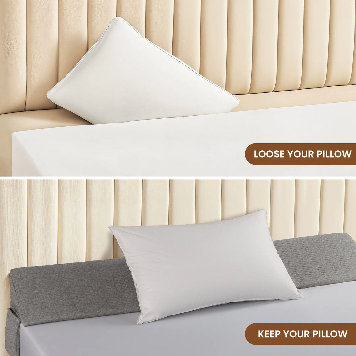 Wedge-shaped headboard pillow, triangular wedge-shaped backrest cushion/mattress filling pillow