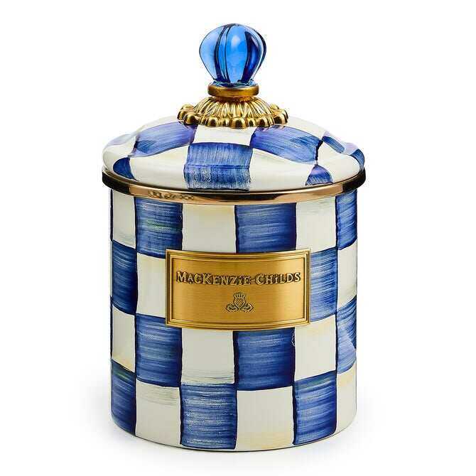 Royal Check Enamel Canisters