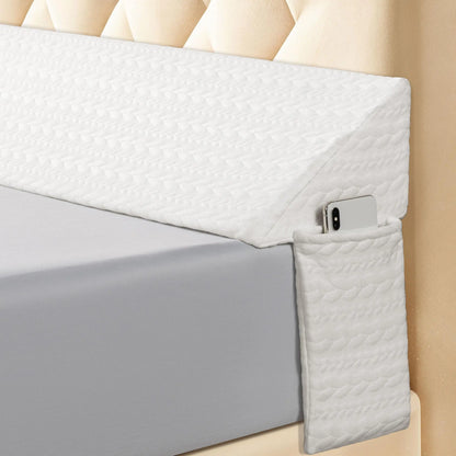 Wedge-shaped headboard pillow, triangular wedge-shaped backrest cushion/mattress filling pillow