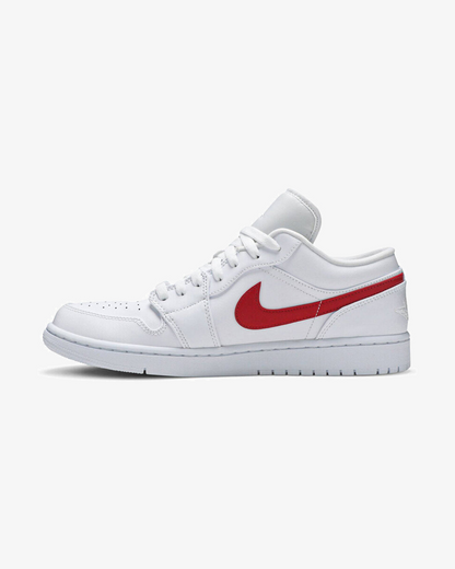 NIKE AIR JORDAN1 LOW WHITE UNIVERSITY RED (NEW)