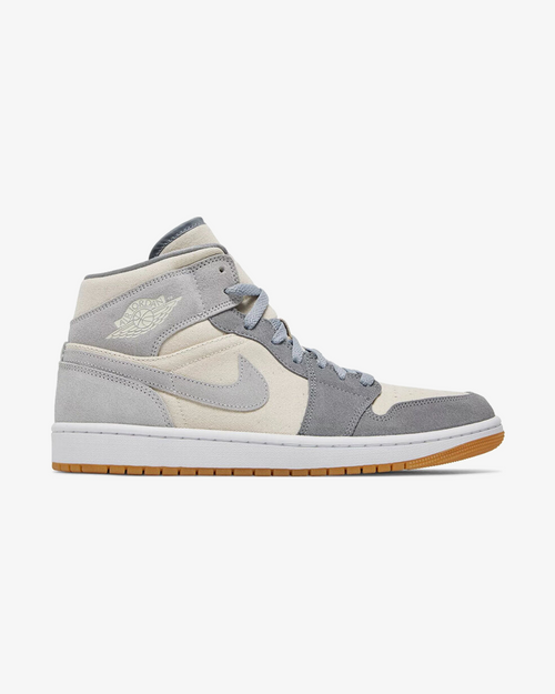 NIKE AIR JORDAN1 MID SE COCONUT MILK PARTICLE GREY