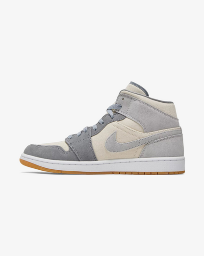 NIKE AIR JORDAN1 MID SE COCONUT MILK PARTICLE GREY