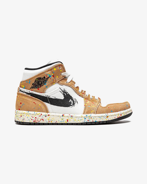 NIKE AIR JORDAN1 MID SE BRUSH STROKE
