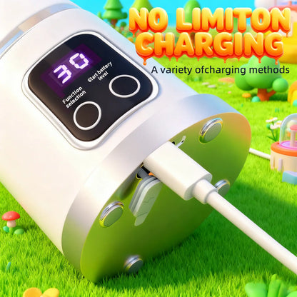 Portable, rechargeable mini blender (suitable for fruit, vegetables, etc.)—enjoy smoothies anytime, anywhere. Perfect for travel, back-to-school, or workouts