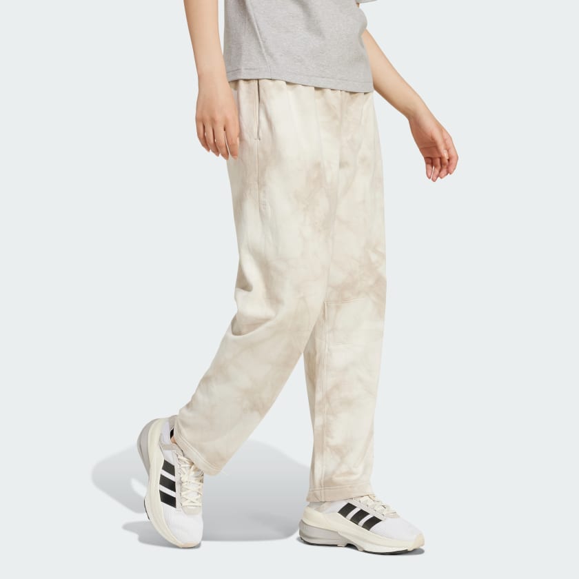 Women's adidas ALL SZN Fleece Tie-Dye Barrel Leg Pants