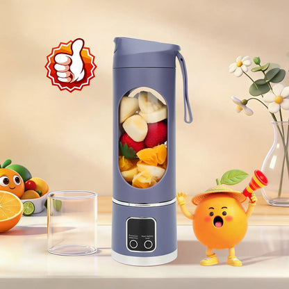 Portable, rechargeable mini blender (suitable for fruit, vegetables, etc.)—enjoy smoothies anytime, anywhere. Perfect for travel, back-to-school, or workouts