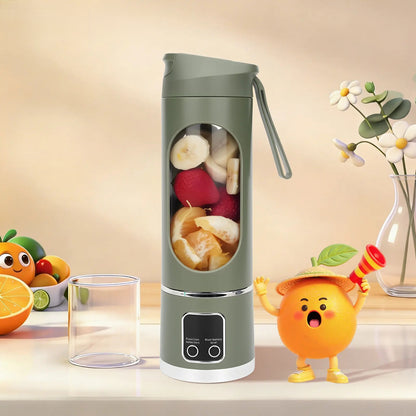 Portable, rechargeable mini blender (suitable for fruit, vegetables, etc.)—enjoy smoothies anytime, anywhere. Perfect for travel, back-to-school, or workouts