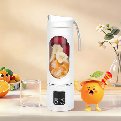 Portable, rechargeable mini blender (suitable for fruit, vegetables, etc.)—enjoy smoothies anytime, anywhere. Perfect for travel, back-to-school, or workouts