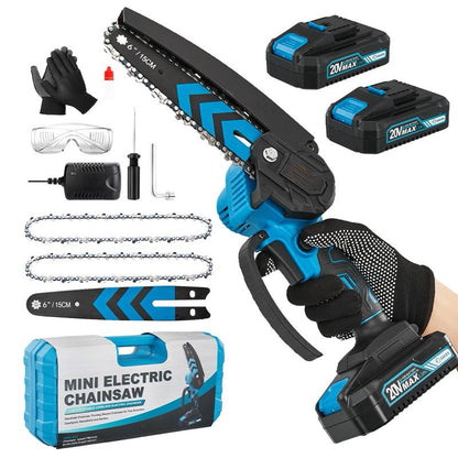 Portable 4/6-Inch Mini Chainsaw – Wood-Cutting Gardening Tool