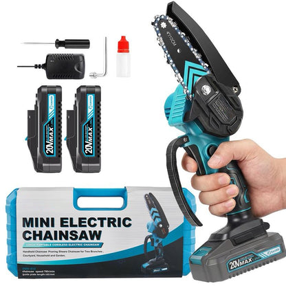 Portable 4/6-Inch Mini Chainsaw – Wood-Cutting Gardening Tool