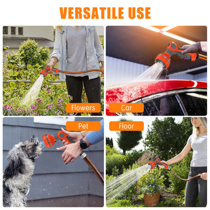 Retractable Garden Hose Wall Mount Reel 90ft/100ft/130ft with 6.5ft Guide Hose