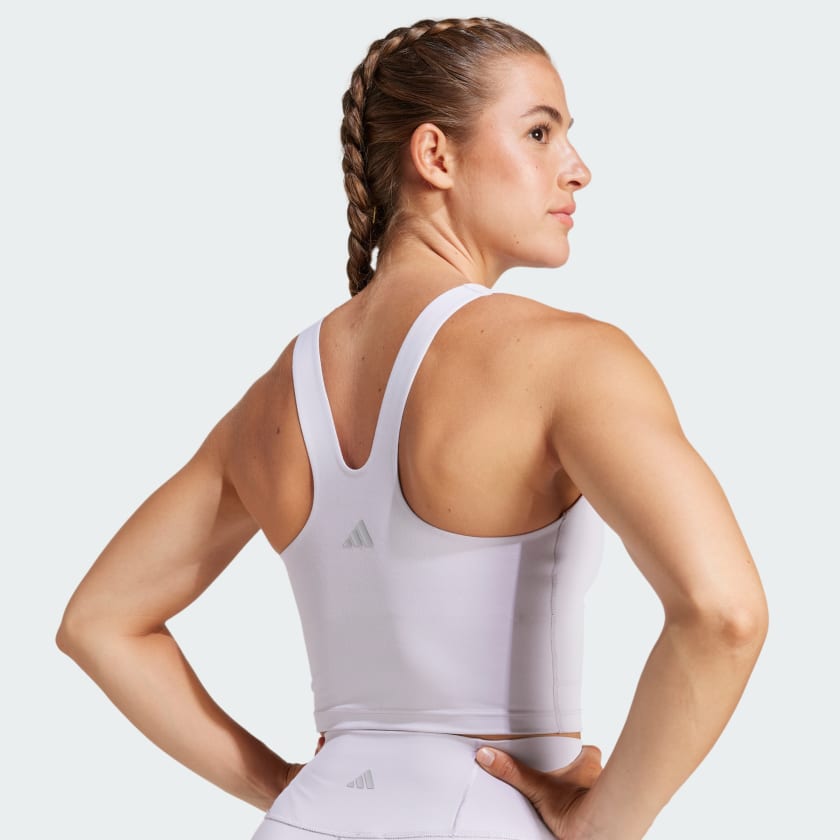 Women's adidas All Me Medium-Support Long Line Bra Tank Top