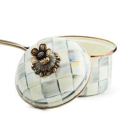 Sterling Check Enamel 1 Qt. Saucepan