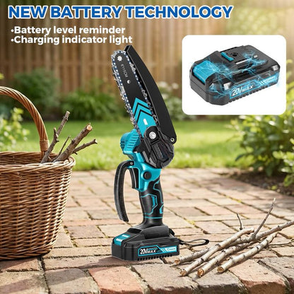 Portable 4/6-Inch Mini Chainsaw – Wood-Cutting Gardening Tool