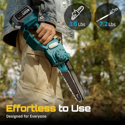 2-in-1 Cordless Mini Chainsaw and Pole Saw with 16-Foot Extension Pole