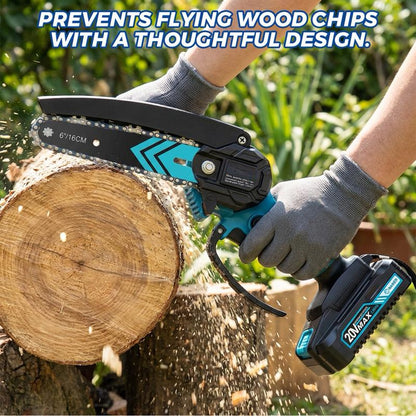 Portable 4/6-Inch Mini Chainsaw – Wood-Cutting Gardening Tool