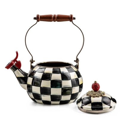 MacKenzie-Childs Courtly Check Whistling Tea Kettle