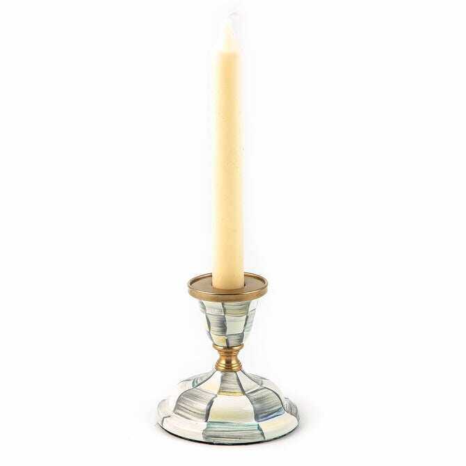 Enamel Dinner Candlestick Holder - Set of 4 pcs