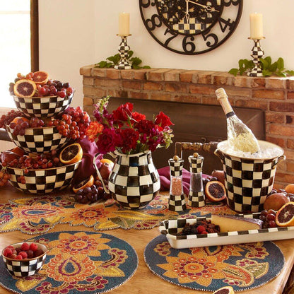 Courtly Check Design Enamel Wine Cooler