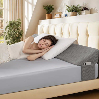 Wedge-shaped headboard pillow, triangular wedge-shaped backrest cushion/mattress filling pillow