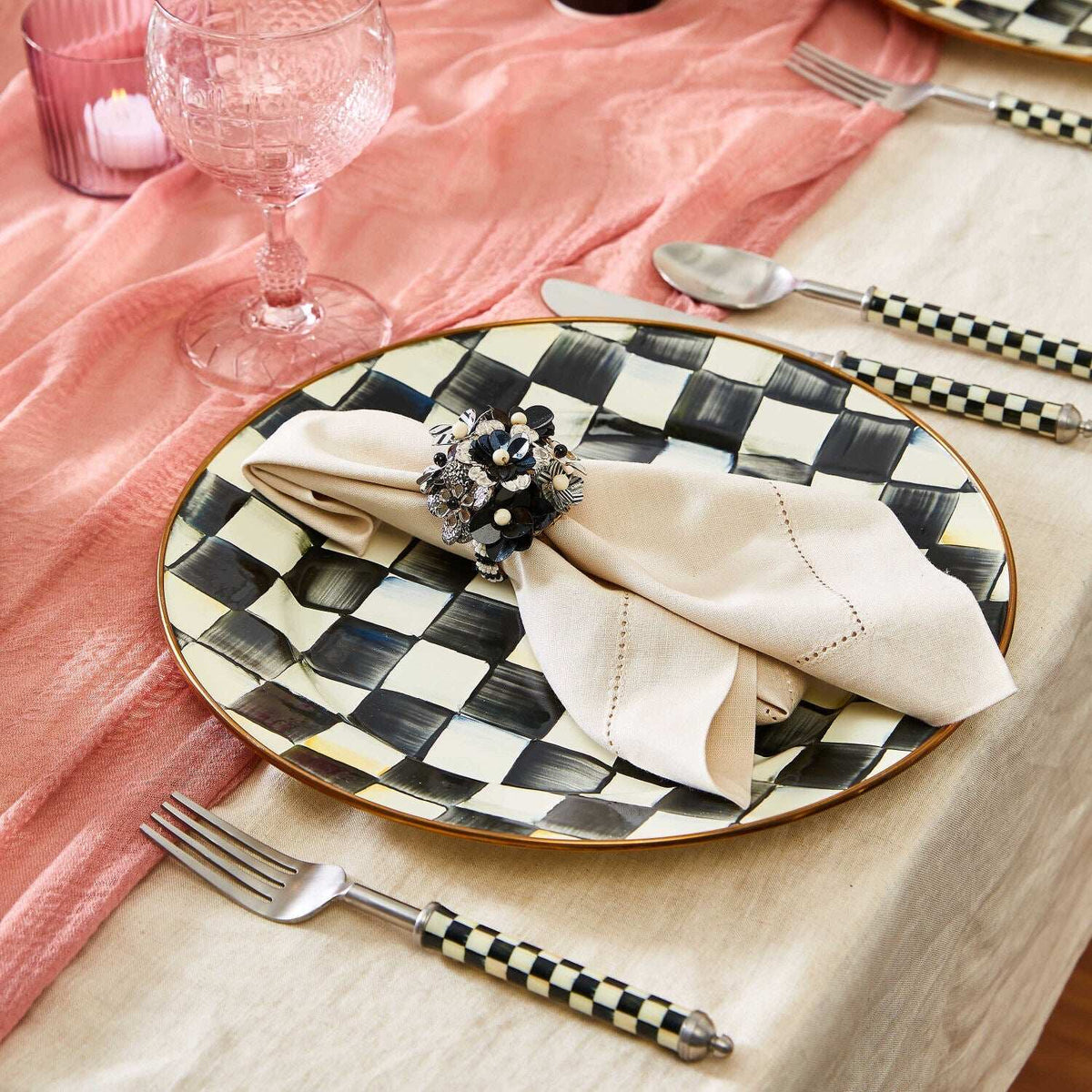 MacKenzie-Childs Courtly Check Charger/Plate