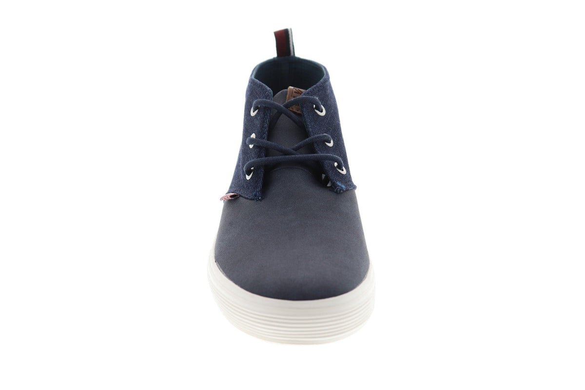 Ben Sherman Bradford BNM00060 Mens Blue Canvas Mid Top Lifestyle Sneakers Shoes
