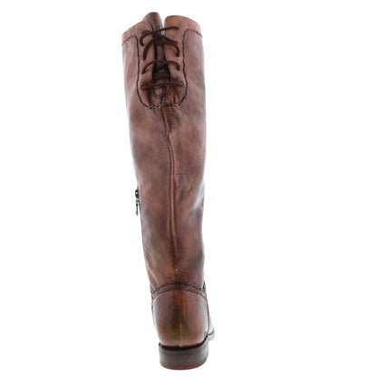 Bed Stu Manchester S F321138 Womens Brown Leather Zipper Knee High Boots
