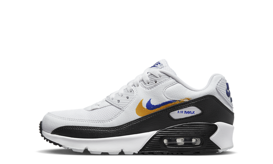 Air Max 90 GS "Double Swoosh White Black Gold Royal" FJ4592 100