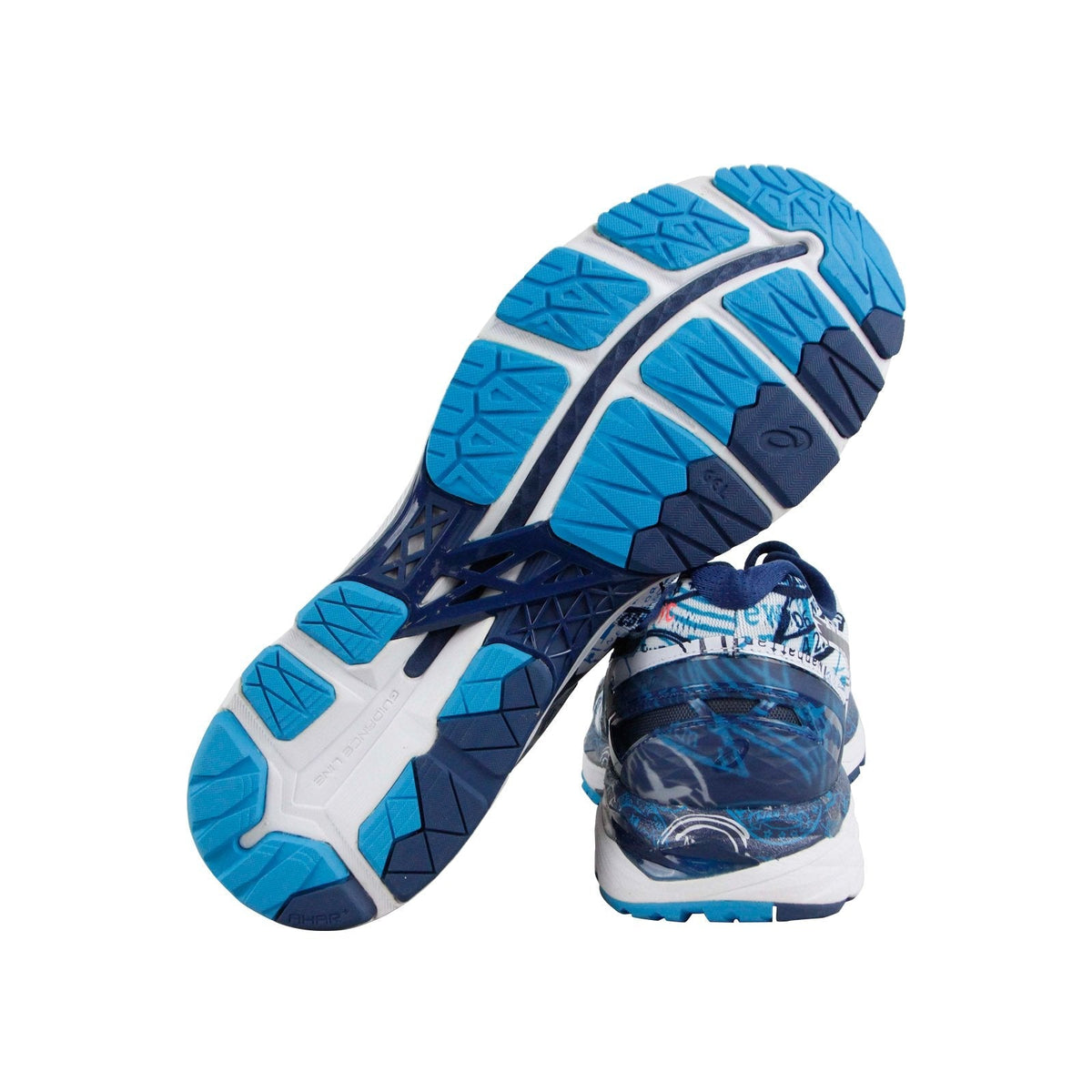 Asics Gel Kayano 23 Nyc T6A2N-0158 Mens Blue Canvas Athletic Running Shoes